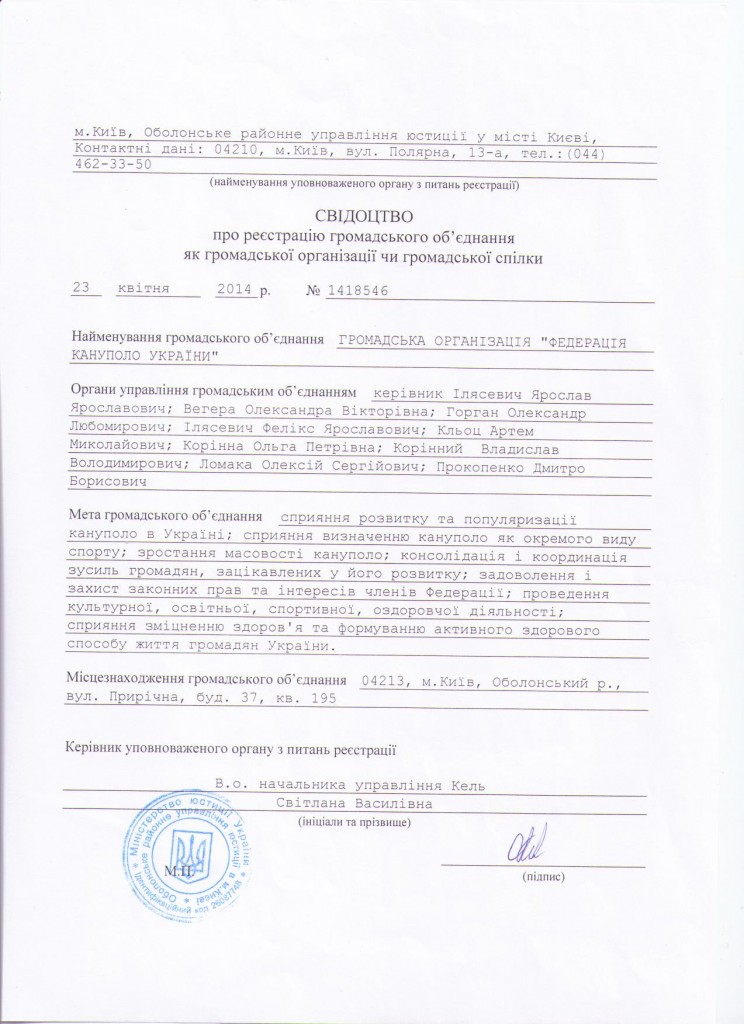 Свідоцтво